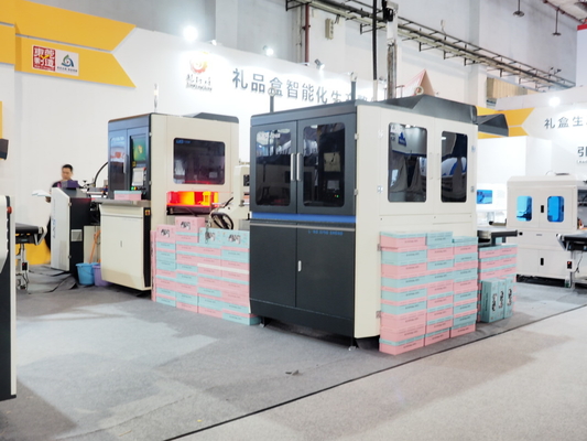 เครื่องทำกล่องแข็งอัตโนมัติ Smart Packaging เครื่องห่อกล่องกระดาษแข็ง