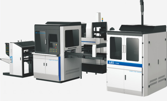 เครื่องขึ้นรูปกล่องแข็งอัจฉริยะอัตโนมัติด้วยระบบ PLC สำหรับกล่องของขวัญบรรจุภัณฑ์กระดาษแข็ง