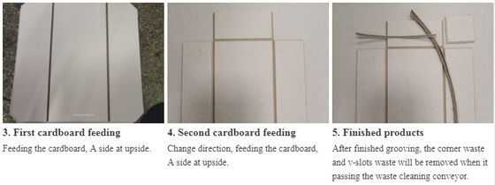 0.8mm 4mm V เครื่องตัดร่อง กล่องกระดาษ MDF เครื่องเซาะร่อง
