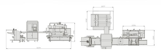 เครื่องทำกล่องมือถืออัตโนมัติ ขนาดกล่อง L80mm-400mm 3 Phase